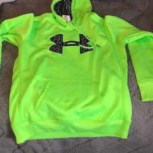 Under armour hoodie with zebra stripes